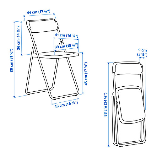 VIHALS folding chair