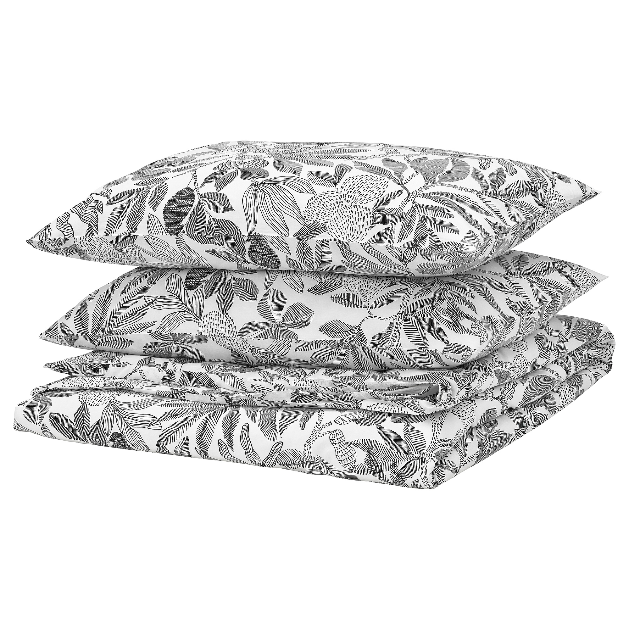 BROKDRACENA duvet cover and 2 pillowcases