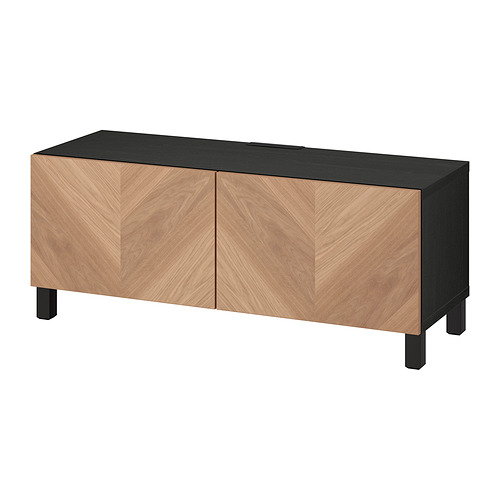 BESTÅ TV bench with doors