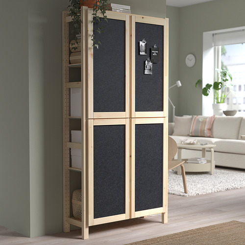 IVAR shelving unit with doors