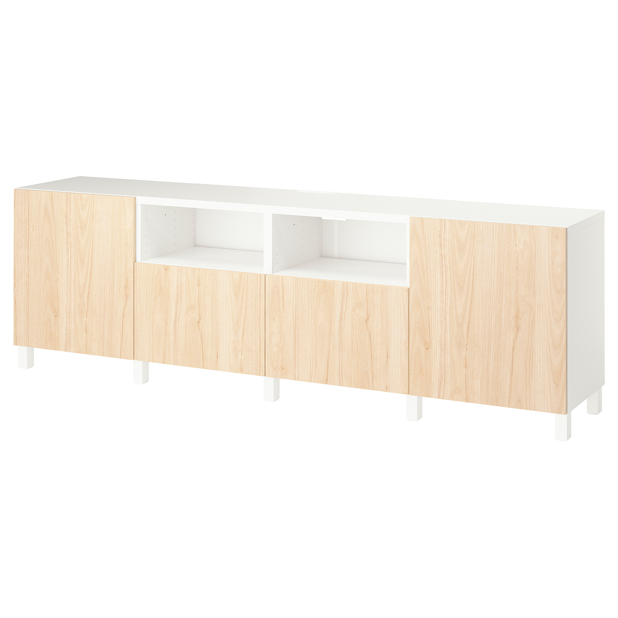 BESTÅ TV bench with doors and drawers