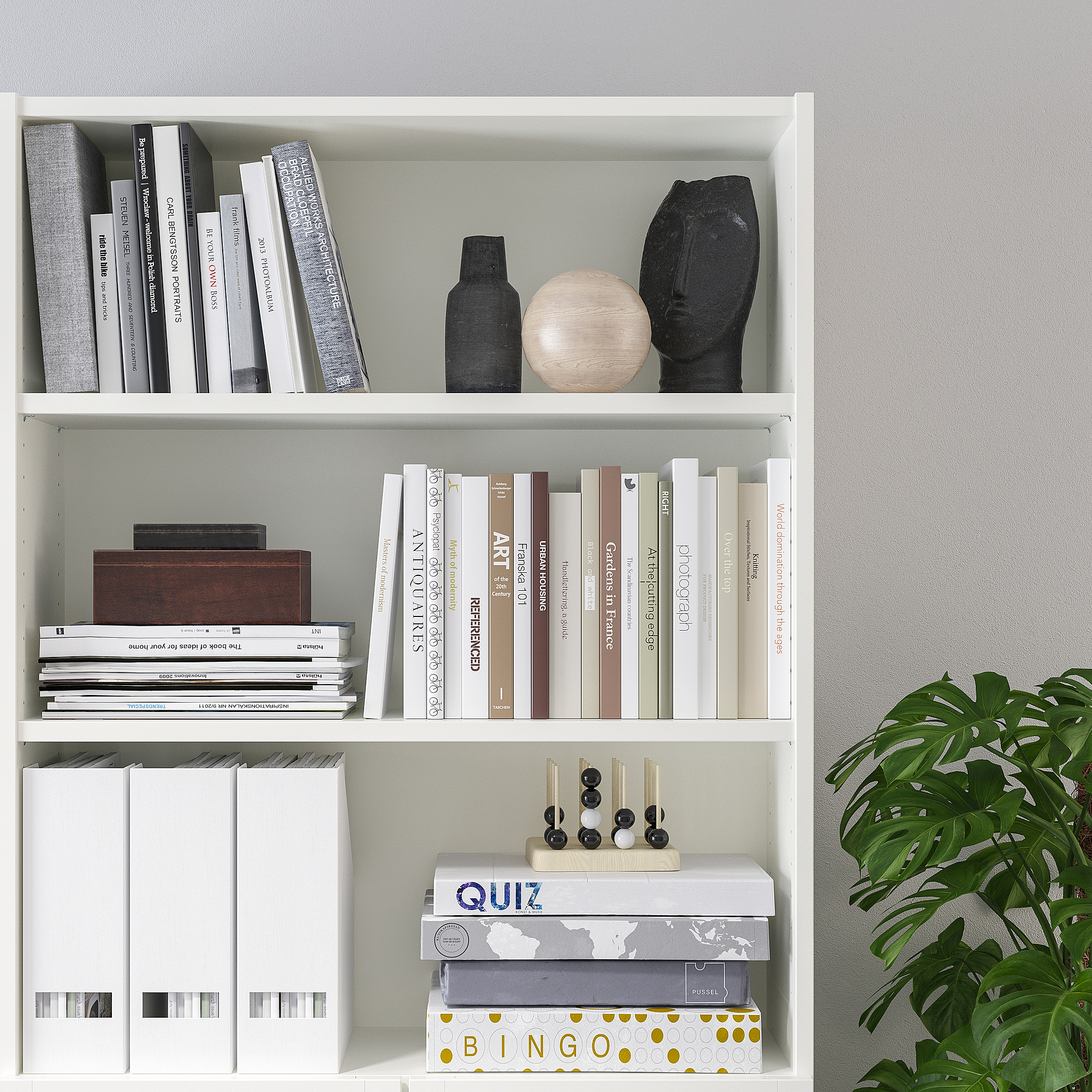 BILLY bookcase with doors