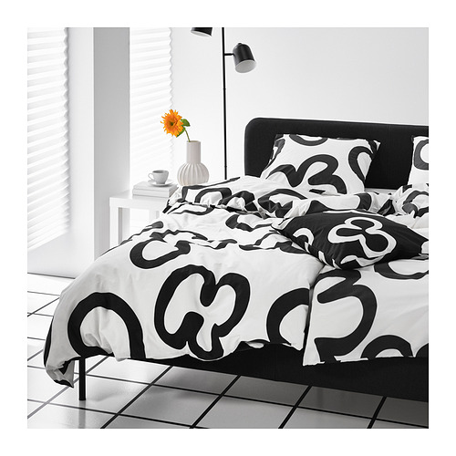 KLIPPBRÄCKA duvet cover and pillowcase