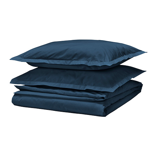 HAMPFLOCKEL duvet cover and 2 pillowcases