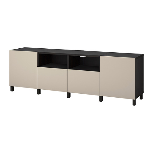 BESTÅ TV bench with doors and drawers
