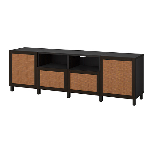 BESTÅ TV bench with doors and drawers