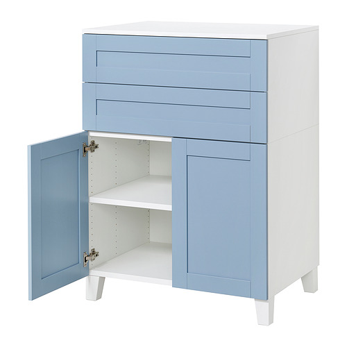 PLATSA cabinet with 2 doors and 2 drawers