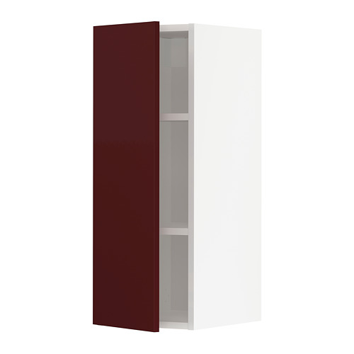 METOD wall cabinet with shelves