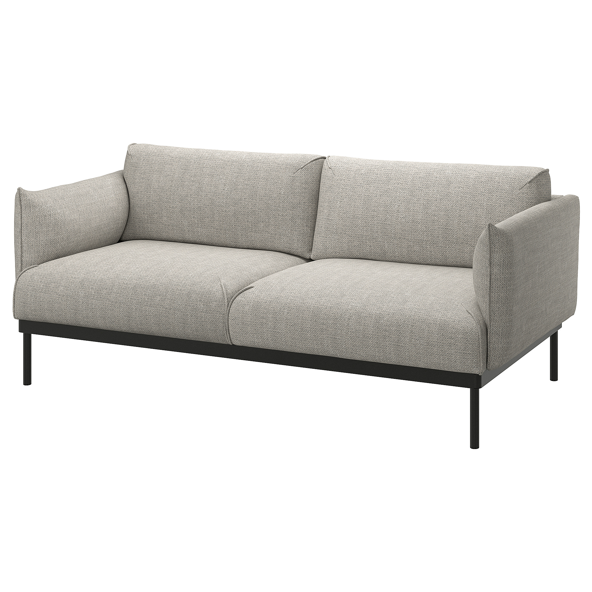 Ikea Slim Two Seater Sofa 2-seater Sofa ROXY, Red AJ Products UK