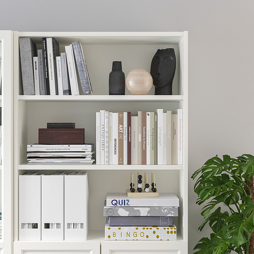 BILLY/OXBERG bookcase with panel/glass doors