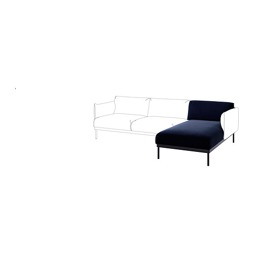 ÄPPLARYD chaise longue section