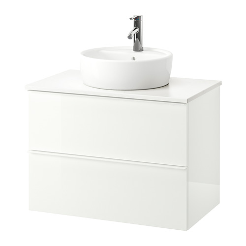 GODMORGON/TOLKEN/TÖRNVIKEN wsh-stnd w countertop 45 wsh-basin