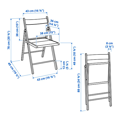 FRÖSVI folding chair