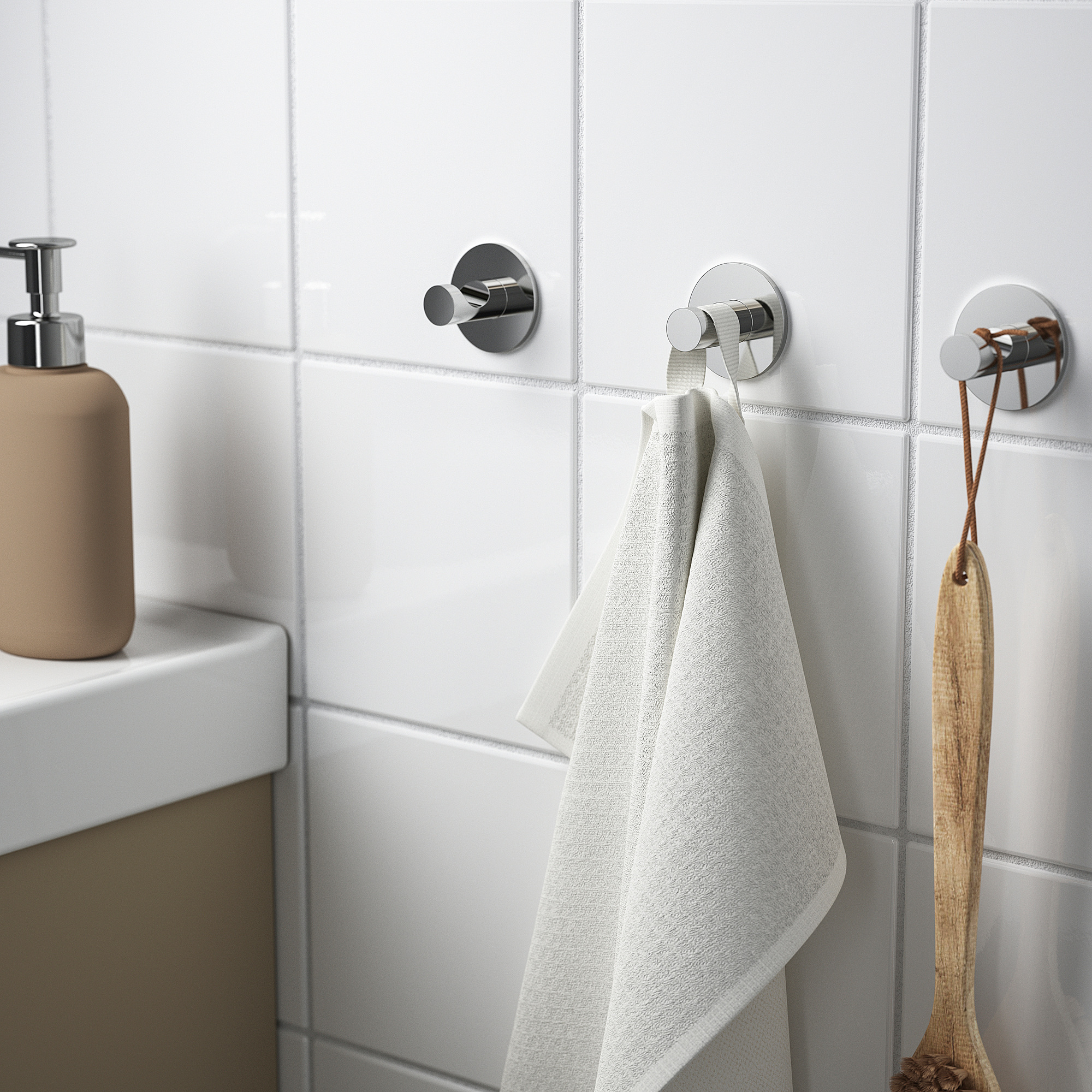 SKOGHALL hook, self-adhesive