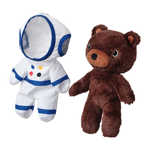 AFTONSPARV soft toy with astronaut suit