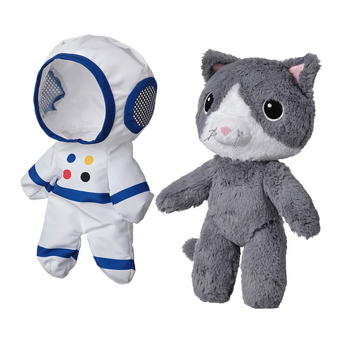 AFTONSPARV soft toy with astronaut suit