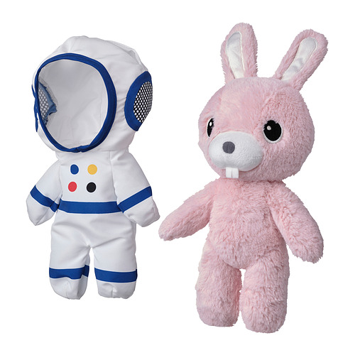 AFTONSPARV soft toy with astronaut suit