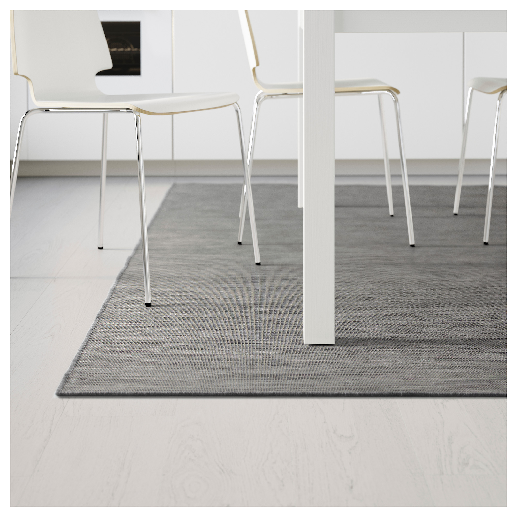 Hodde Rug Flatwoven In Outdoor Grey Black Ikea Hong Kong