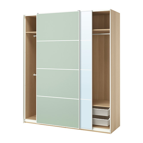 PAX/MEHAMN/AULI wardrobe with sliding doors