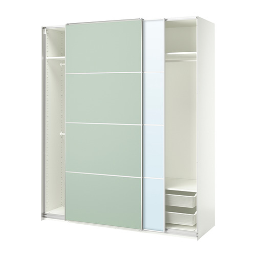 PAX/MEHAMN/AULI wardrobe with sliding doors