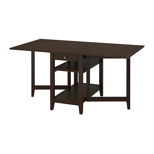 NÄSINGE gateleg table with storage