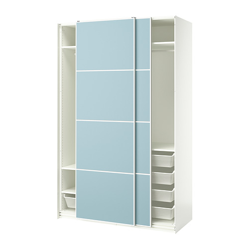 PAX/MEHAMN wardrobe with sliding doors