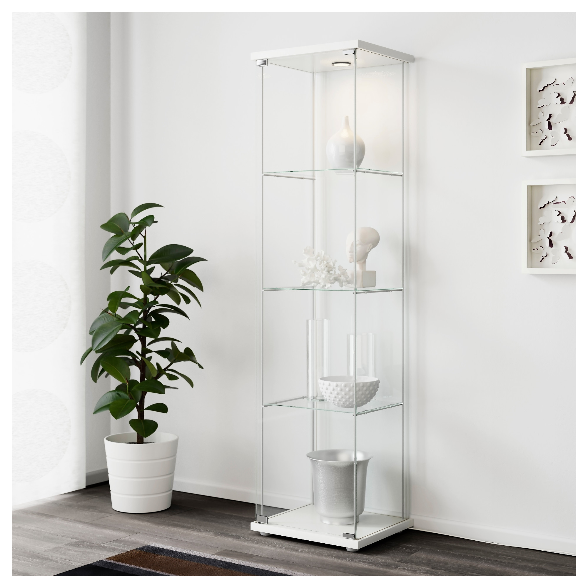 Detolf Glass Door Cabinet White Ikea Hong Kong