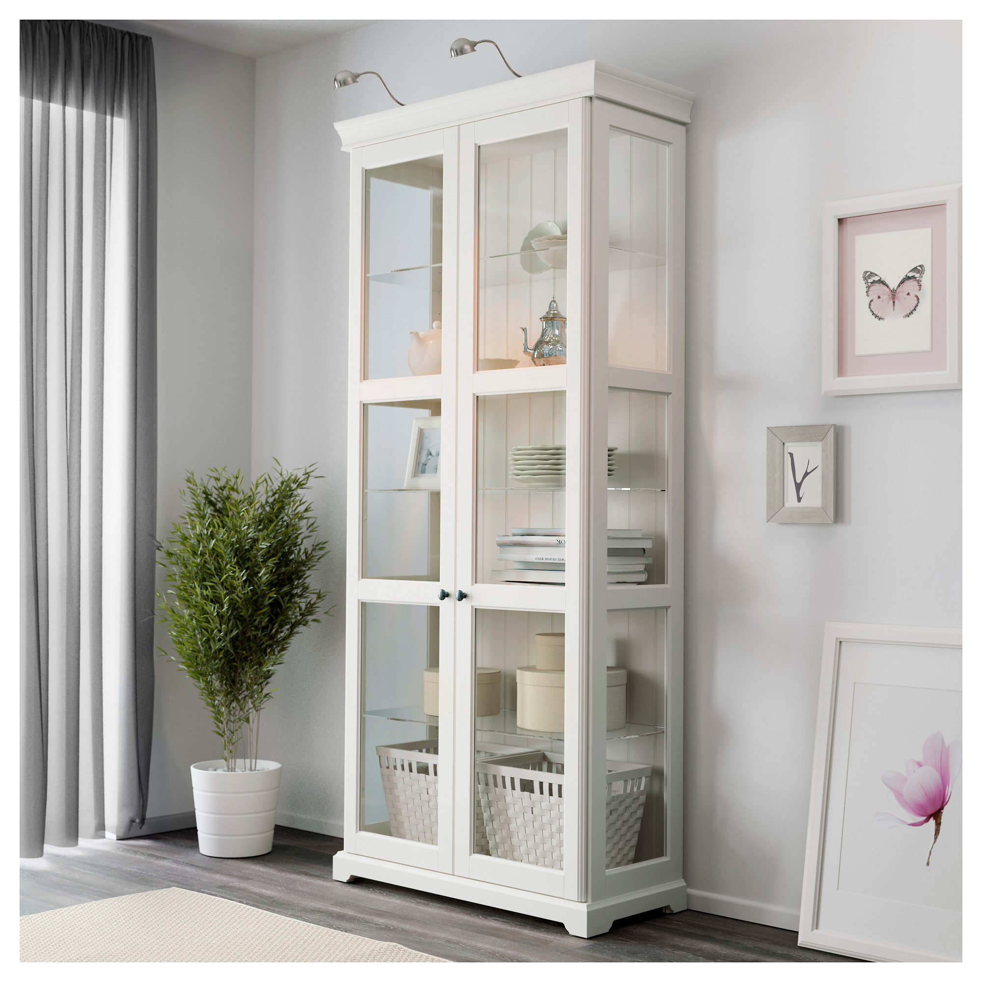 Liatorp Glass Door Cabinet White Ikea Hong Kong