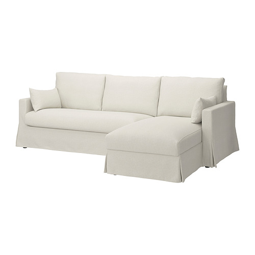 HYLTARP 3-seat sofa w chaise longue, right