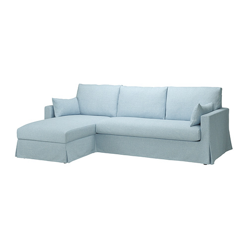 HYLTARP 3-seat sofa w chaise longue, left