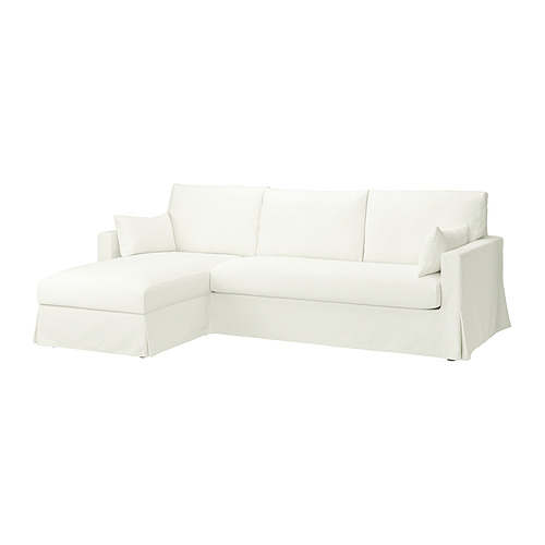 HYLTARP 3-seat sofa w chaise longue, left