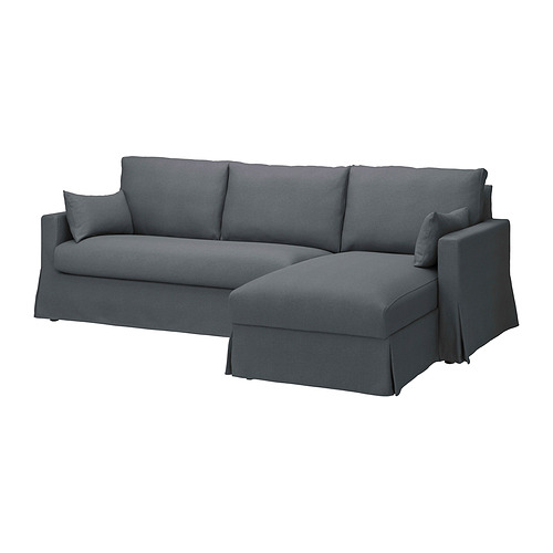 HYLTARP 3-seat sofa w chaise longue, right