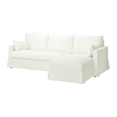 HYLTARP 3-seat sofa w chaise longue, right