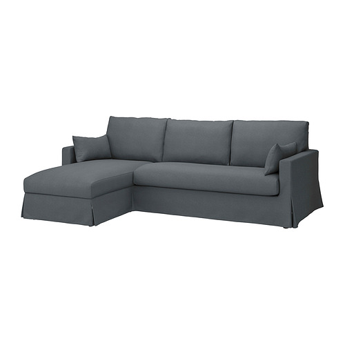 HYLTARP 3-seat sofa w chaise longue, left