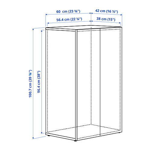 LASTARE frame with doors