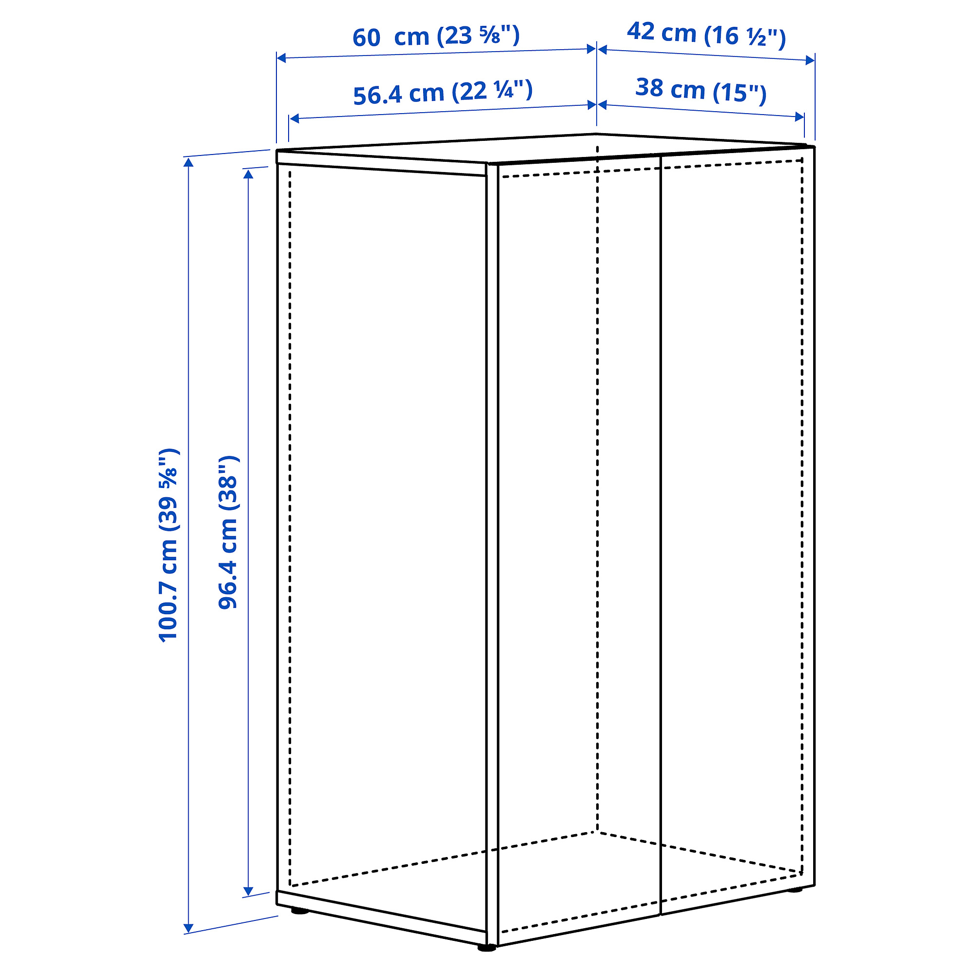 LASTARE frame with doors
