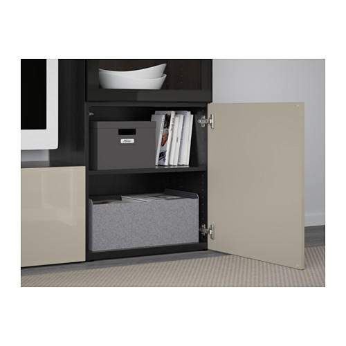 BESTÅ TV storage combination/glass doors