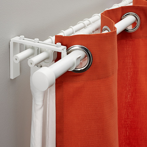 HUGAD/RÄCKA triple curtain rod combination