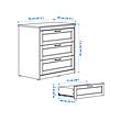 SONGESAND chest of 3 drawers
