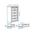 SONGESAND chest of 6 drawers