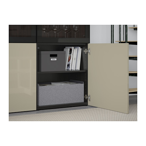 BESTÅ storage combination w glass doors
