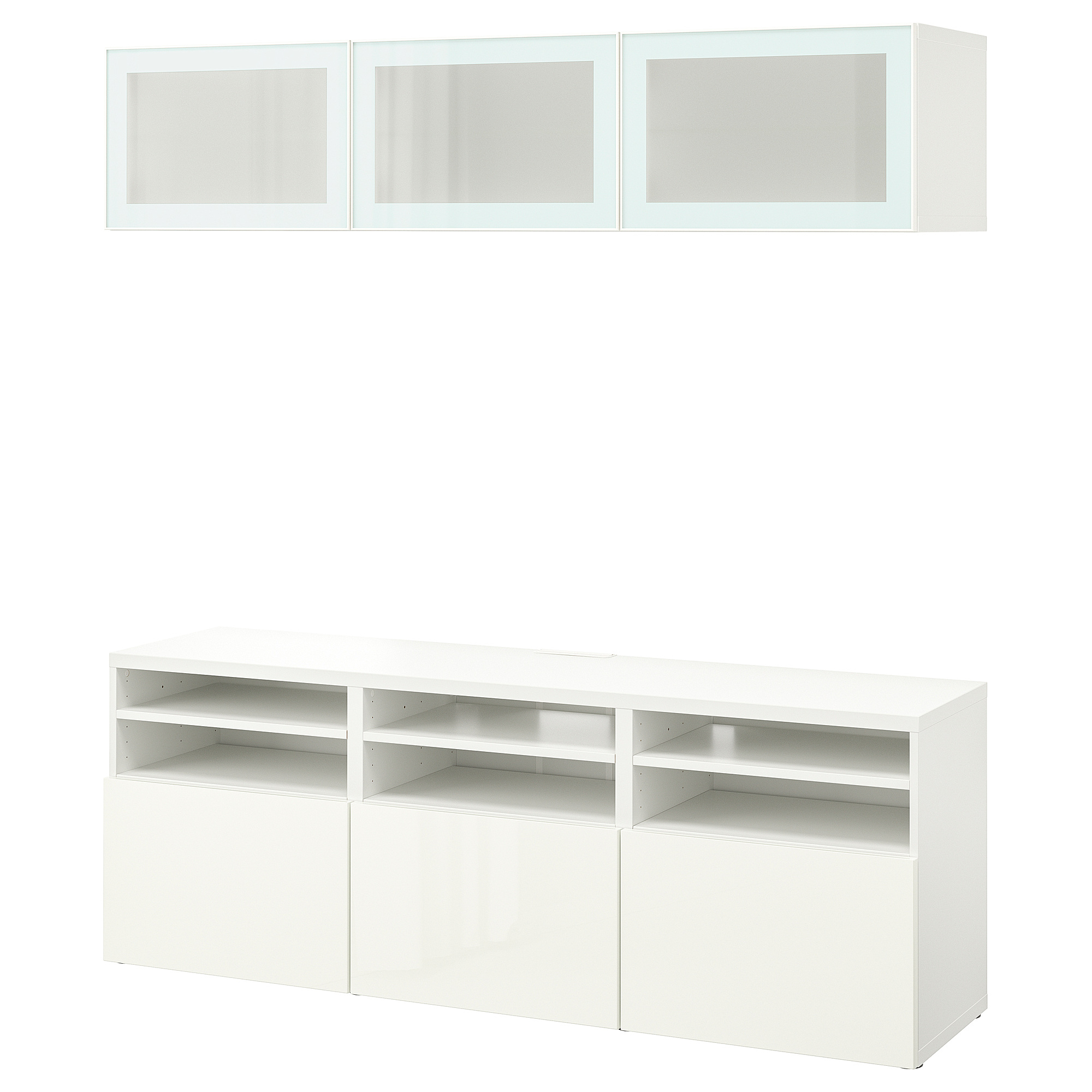 BESTÅ TV storage combination/glass doors