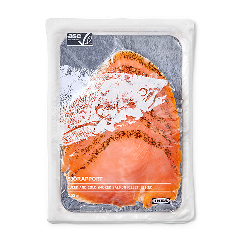 SJÖRAPPORT cured cold smoked salmon