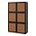 BESTÅ - storage combination with doors, black-brown Studsviken/dark brown woven poplar | IKEA Hong Kong and Macau - PE821030_S1