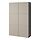 BESTÅ - storage combination with doors, black-brown/Lappviken light grey-beige | IKEA Hong Kong and Macau - PE821034_S1