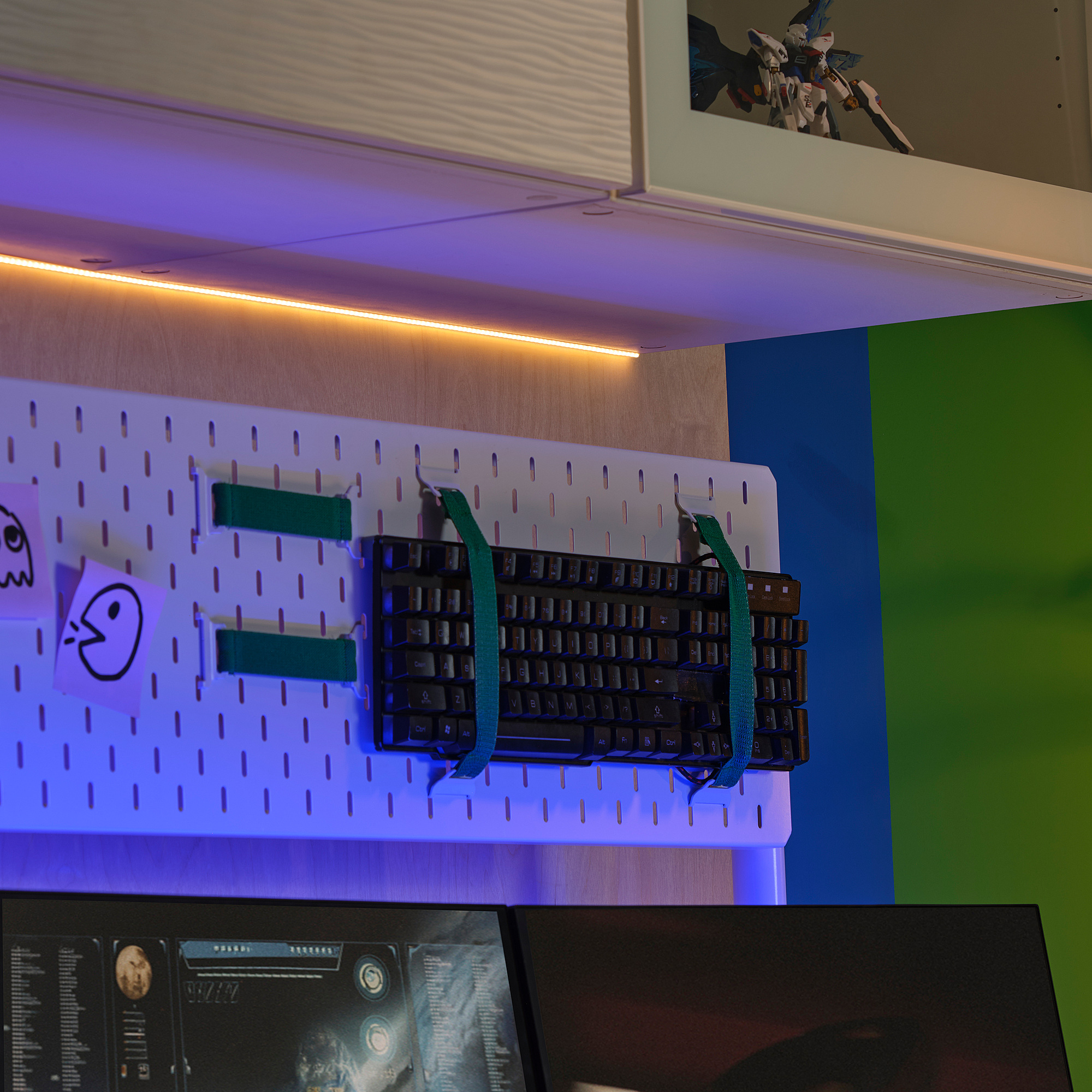 KABBLEKA LED lighting strip with USB