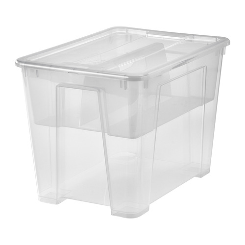 SAMLA - box with insert and lid, 39x28x28 cm/22 l | IKEA Hong Kong and Macau - E1040759_S4