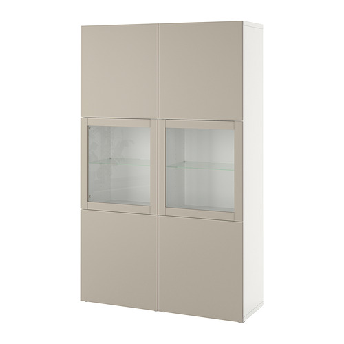 BESTÅ storage combination w glass doors