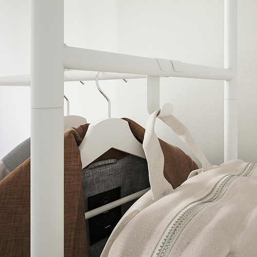 MACKAPÄR coat rack with shoe storage unit