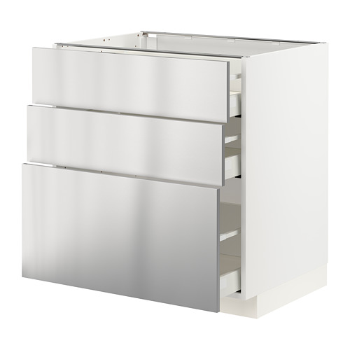 METOD/MAXIMERA base cabinet with 3 drawers